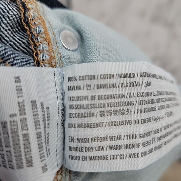 Abercrombie Fitch Mens Button Fly Jeans Size 26x29 Slim Straight 100% Cotton - Picture 7 of 10